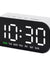 Dual Alarm Digital Clock with 5-Level Brightness and Snooze Function